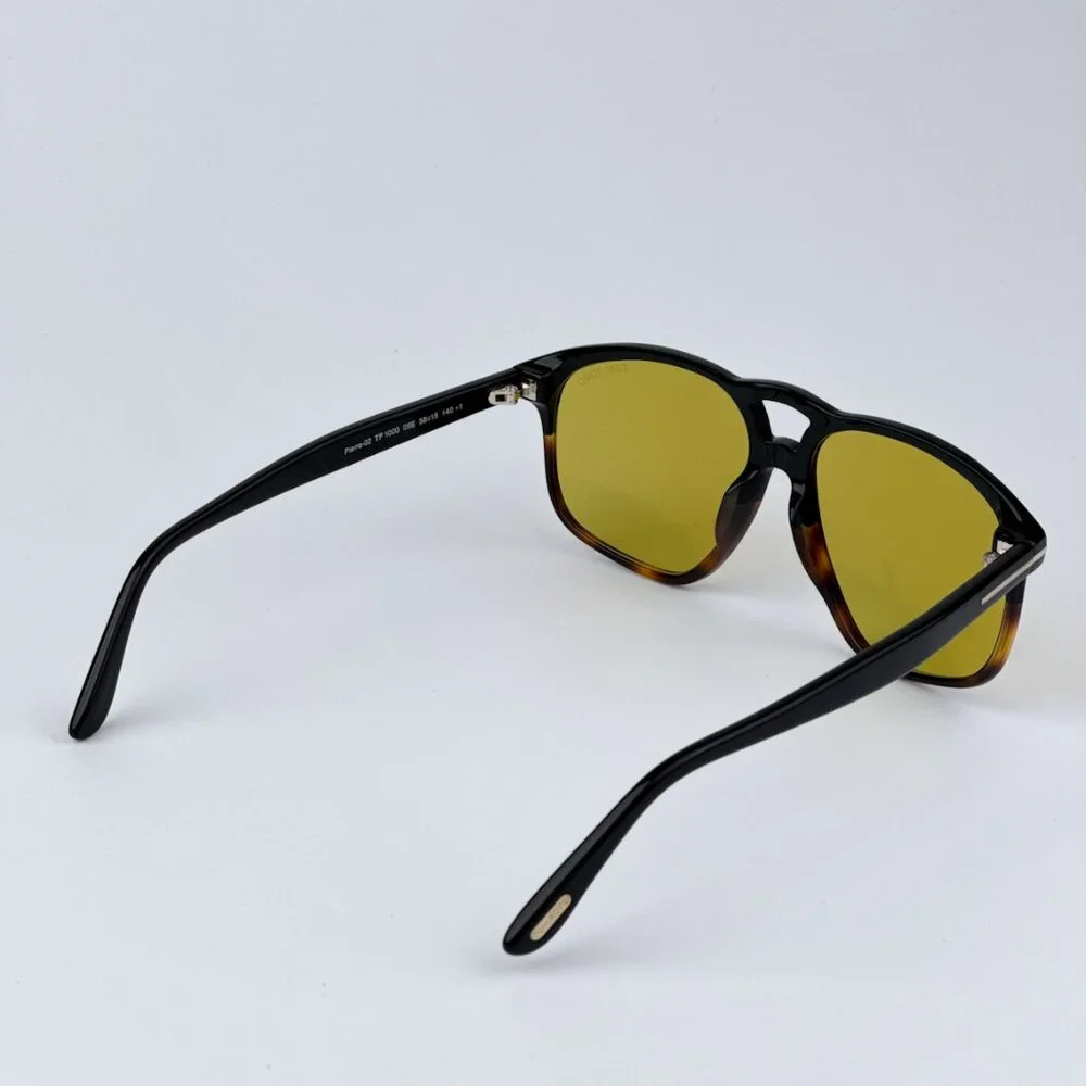 Tom Ford FT1000/S 05E PIERRE-02 BRAND NEW Sunglasses Black Brown Square Unisex